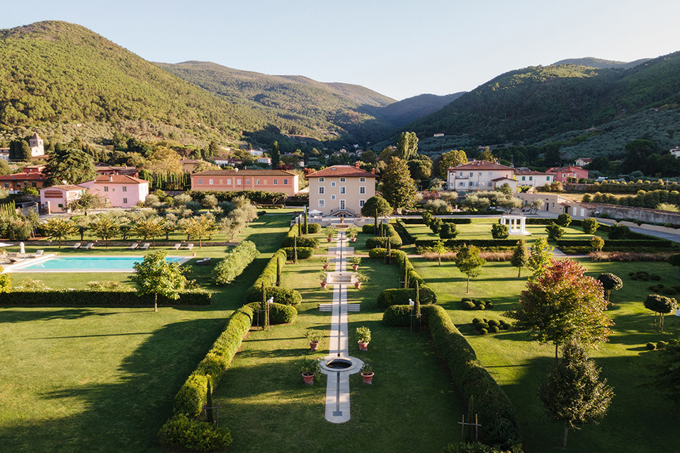 Gärten der Villa Elegante nahe Lucca